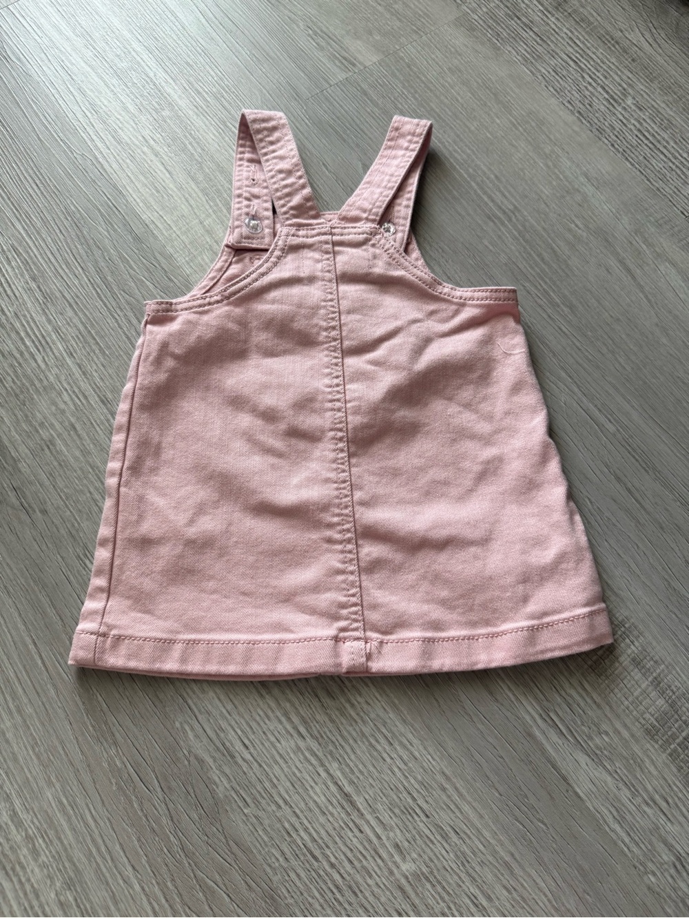 Pink Pinafore Dress - Soft Cotton Sundress